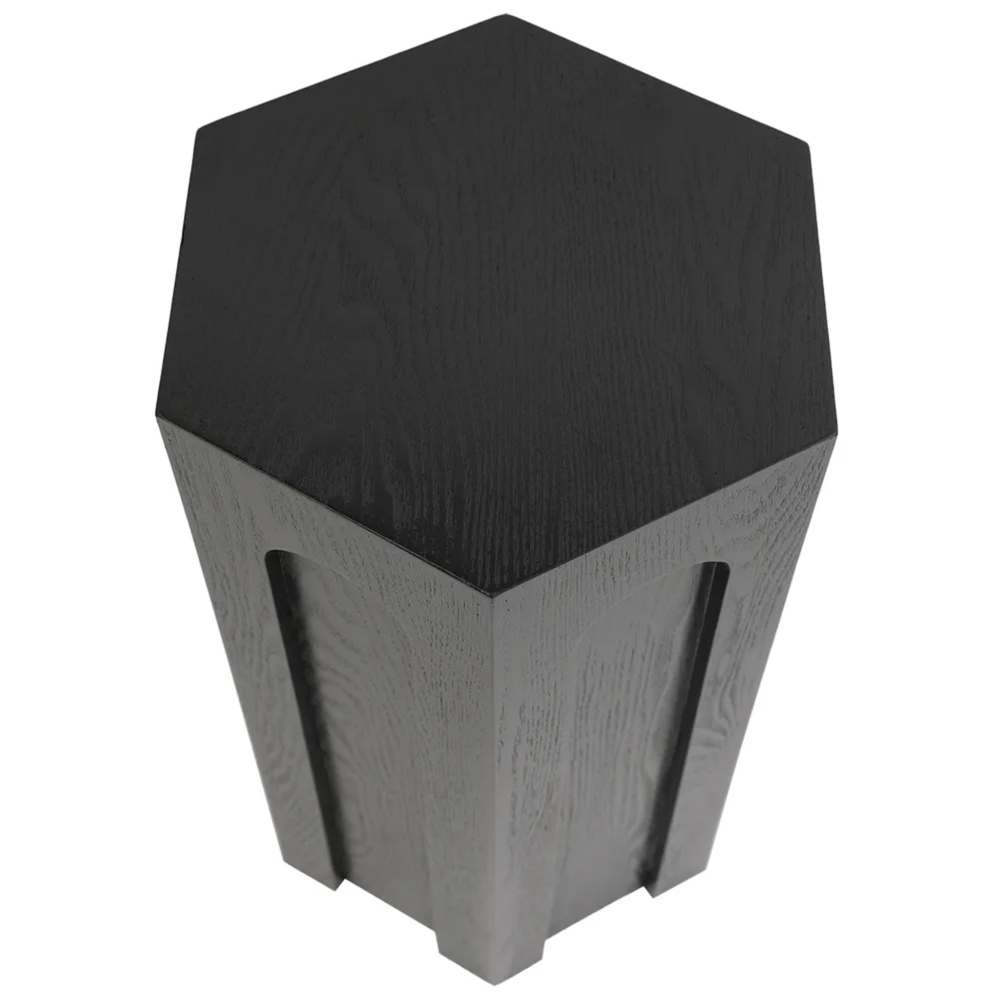 Winston Tall Hexagonal Wooden Side Table