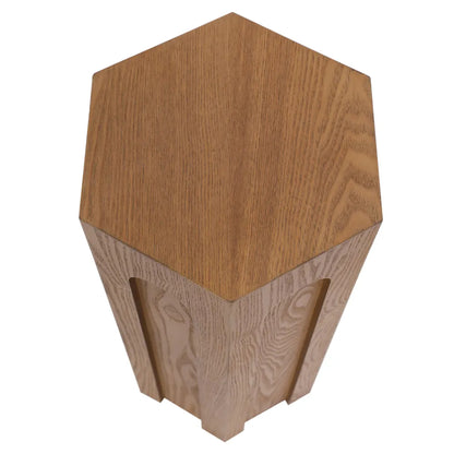 Winston Tall Hexagonal Wooden Side Table