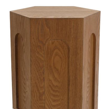 Winston Tall Hexagonal Wooden Side Table