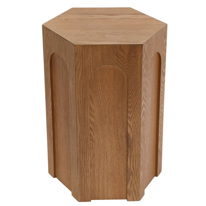Winston Hexagonal Wooden Side Table