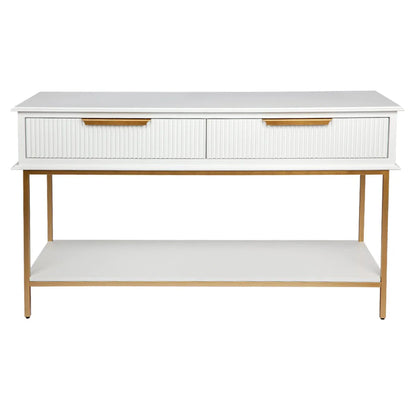 Aimee Large Three Drawer Console Table Console Table Cafe Lighting & Living White Small