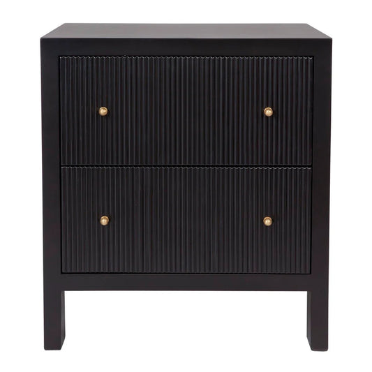 Ariana Large Two Drawer Bedside Table Bedside Table Cafe Lighting & Living