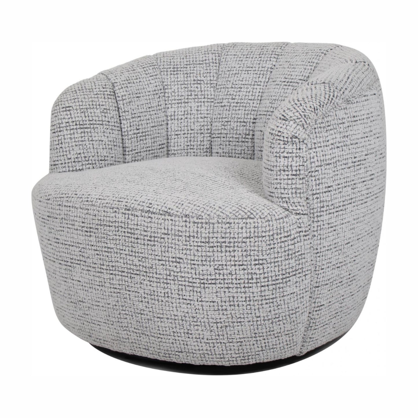 Arlington Metal Swivel Occasional Chair - Grey