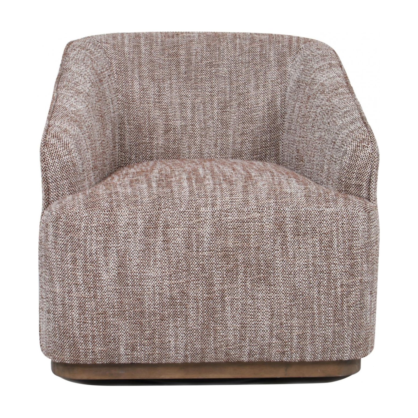 Austin Fabric Swivel Occasional Chair - Chestnut