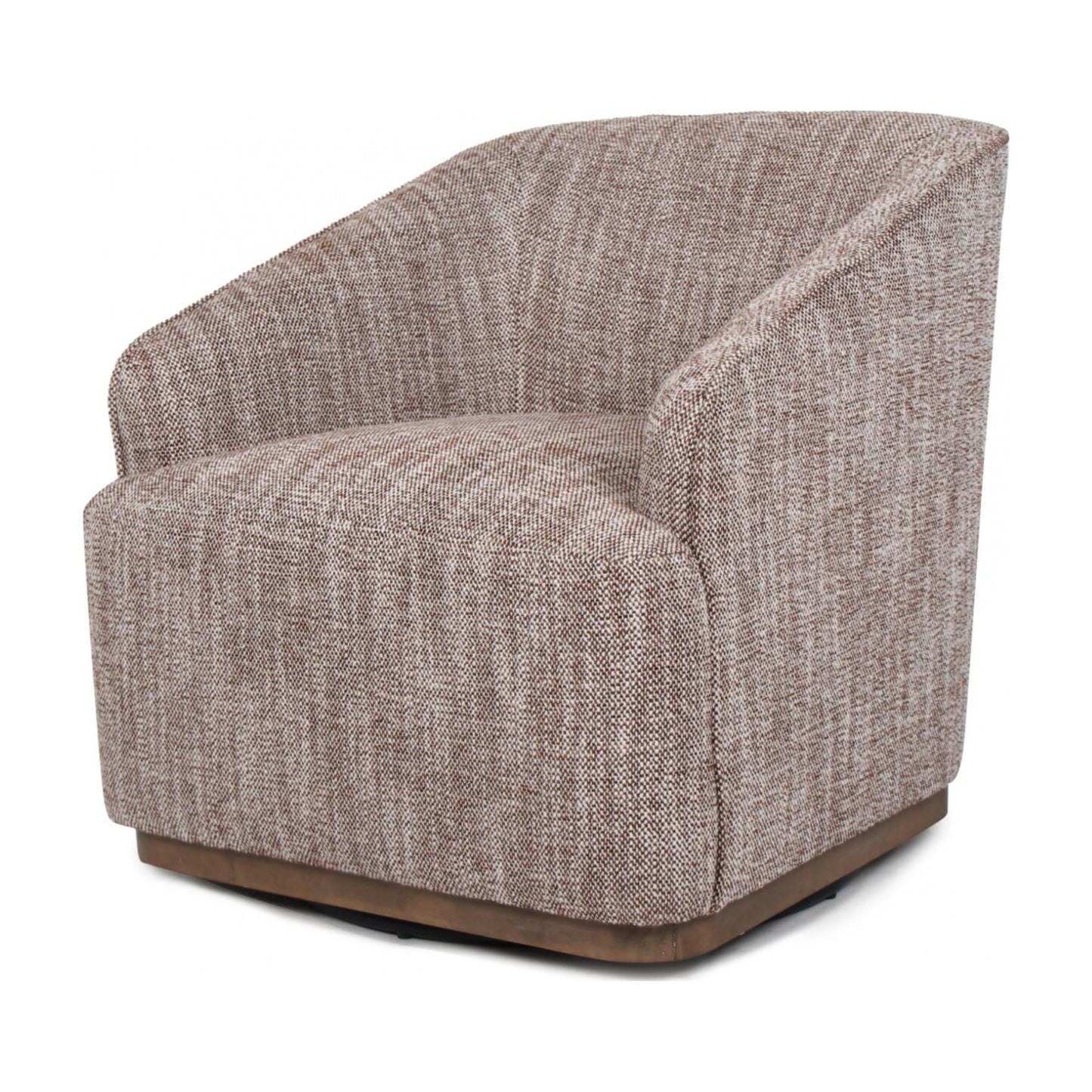 Austin Fabric Swivel Occasional Chair - Chestnut