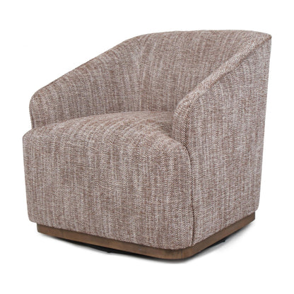 Austin Fabric Swivel Occasional Chair - Chestnut