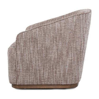 Austin Fabric Swivel Occasional Chair - Chestnut