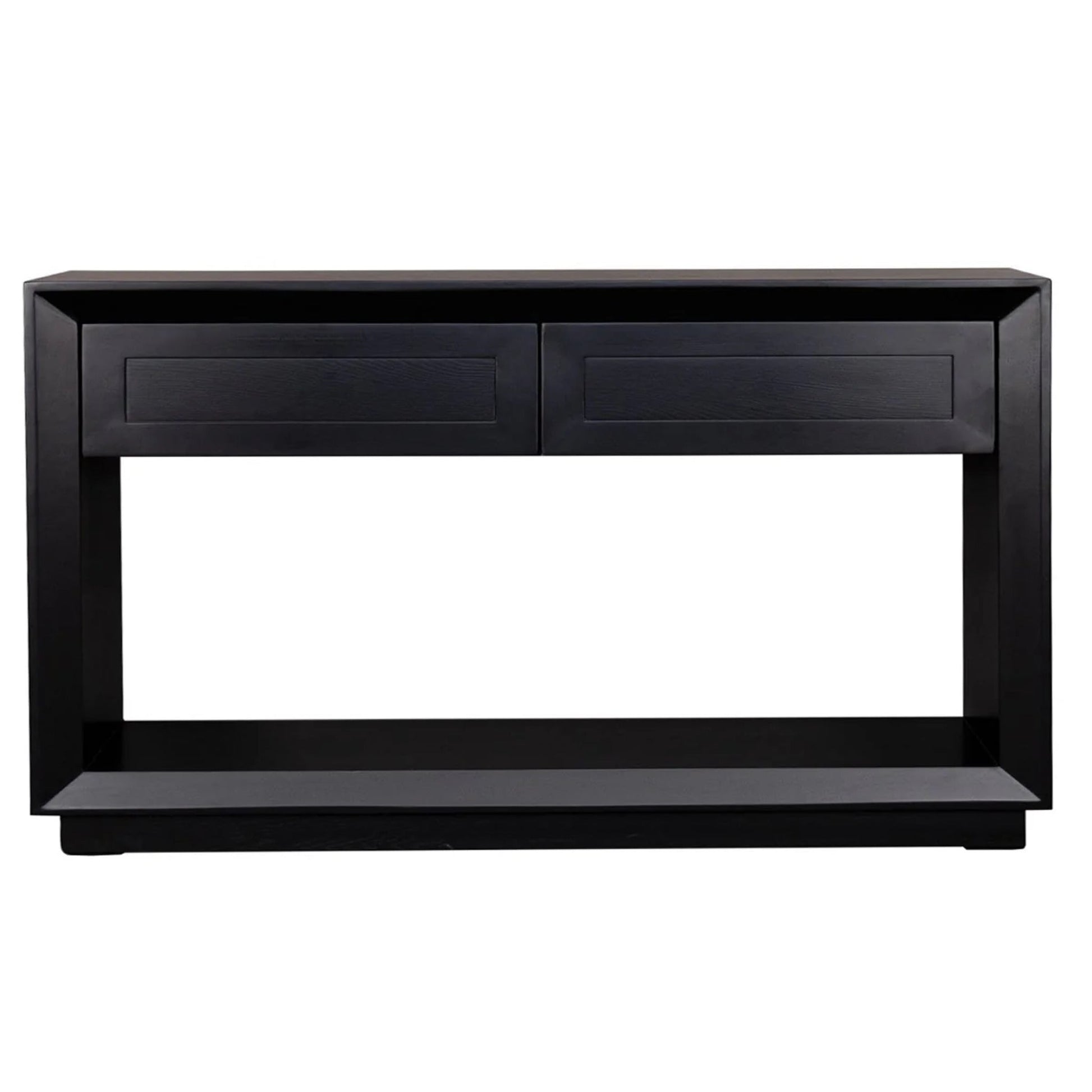 Balmain Large Two Drawer Open Console Table Console Table Cafe Lighting & Living Black Large