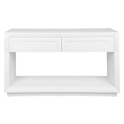 Balmain Large Two Drawer Open Console Table Console Table Cafe Lighting & Living White Large