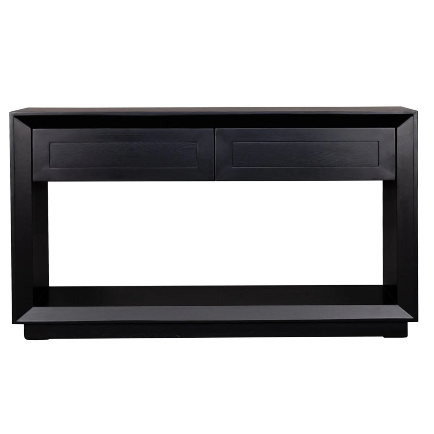 Balmain Large Two Drawer Open Console Table Console Table Cafe Lighting & Living Black Large