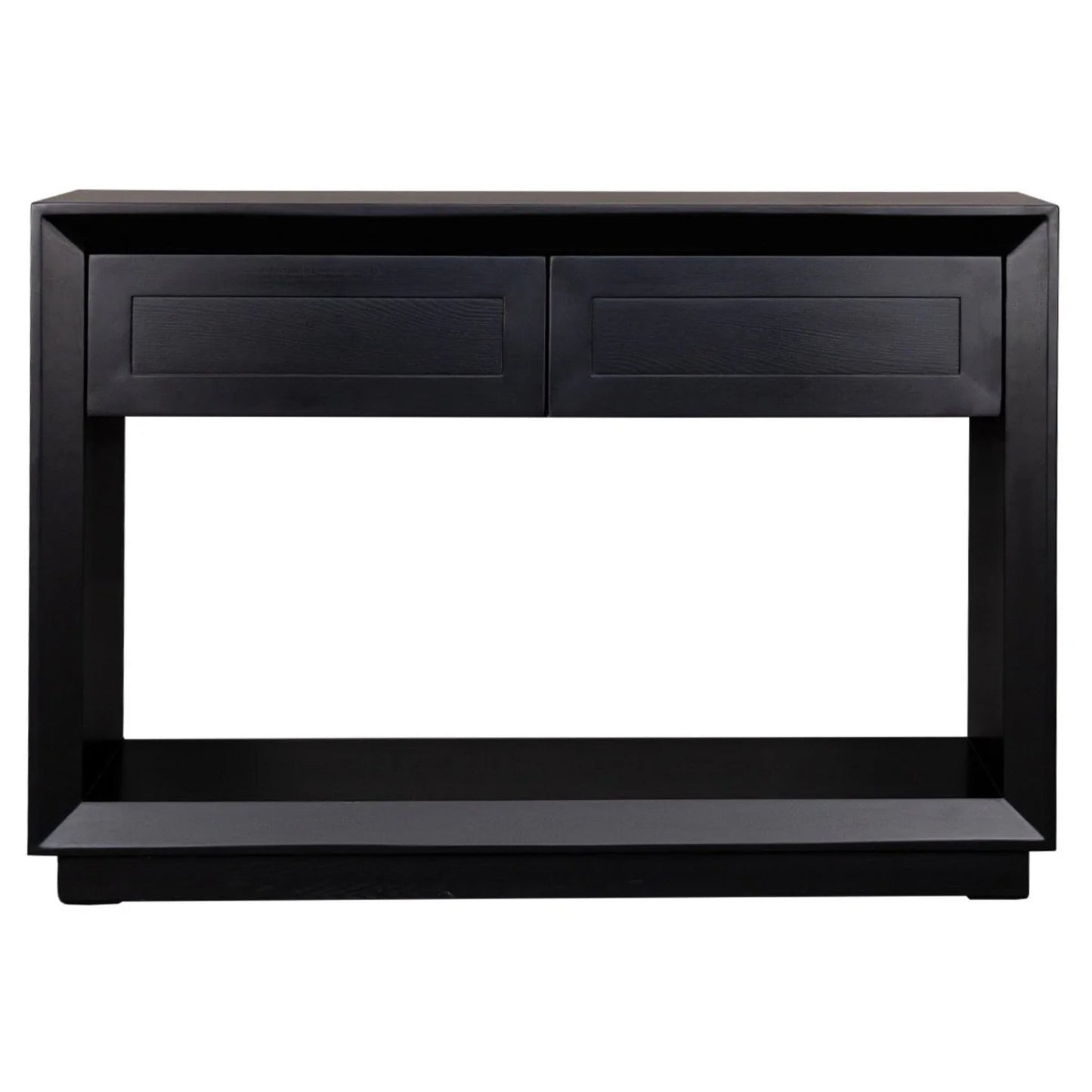 Balmain Small Two Drawer Open Console Table Console Table Cafe Lighting & Living Black Small