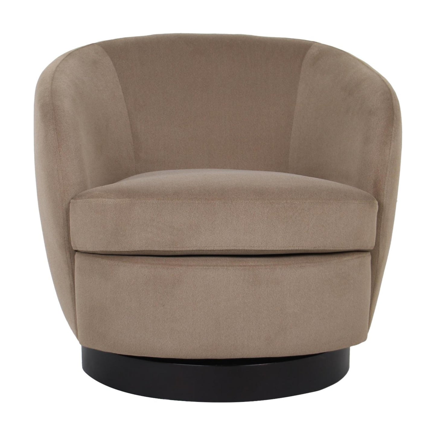 Belize Fabric Swivel Occasional Chair - Latte