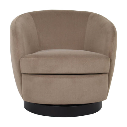 Belize Fabric Swivel Occasional Chair - Latte