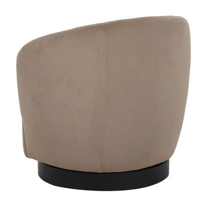 Belize Fabric Swivel Occasional Chair - Latte