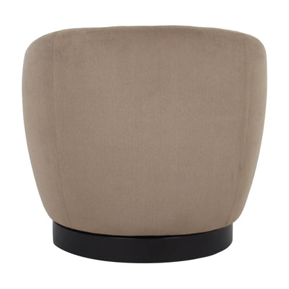 Belize Fabric Swivel Occasional Chair - Latte