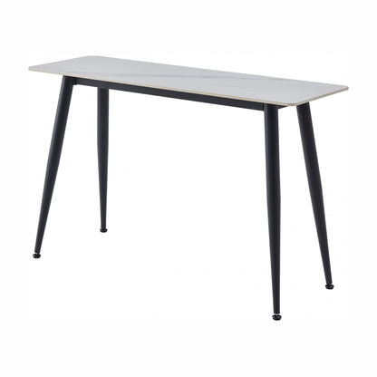 Bentley Ceramic Console Table Matte - Snow White