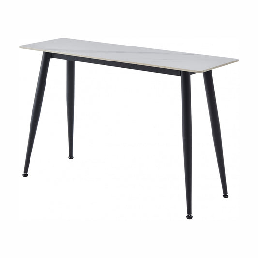Bentley Ceramic Console Table Matte - Snow White