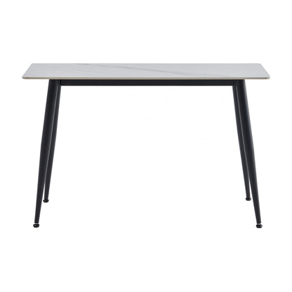 Bentley Ceramic Console Table Matte - Snow White
