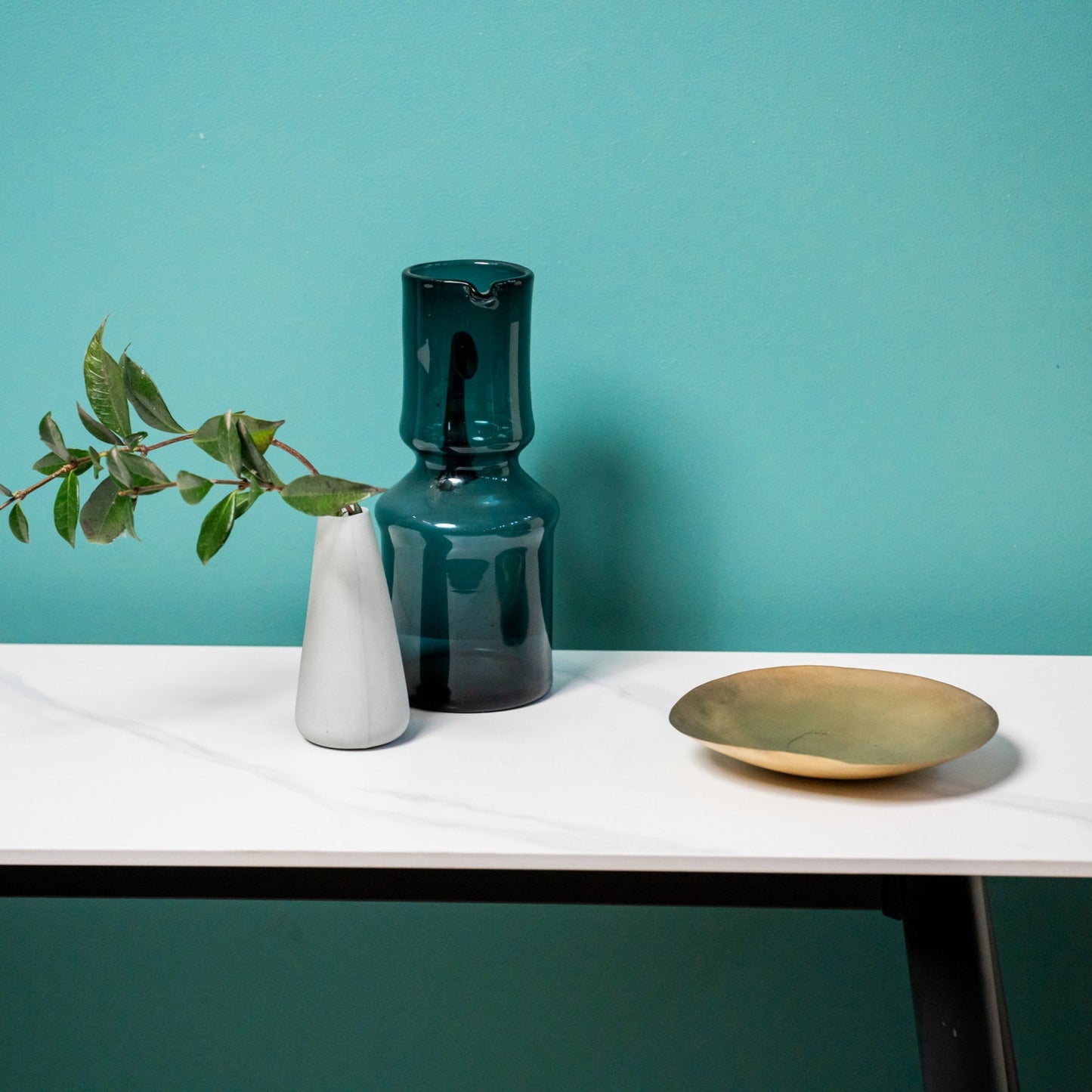 Bentley Ceramic Console Table Matte - Snow White