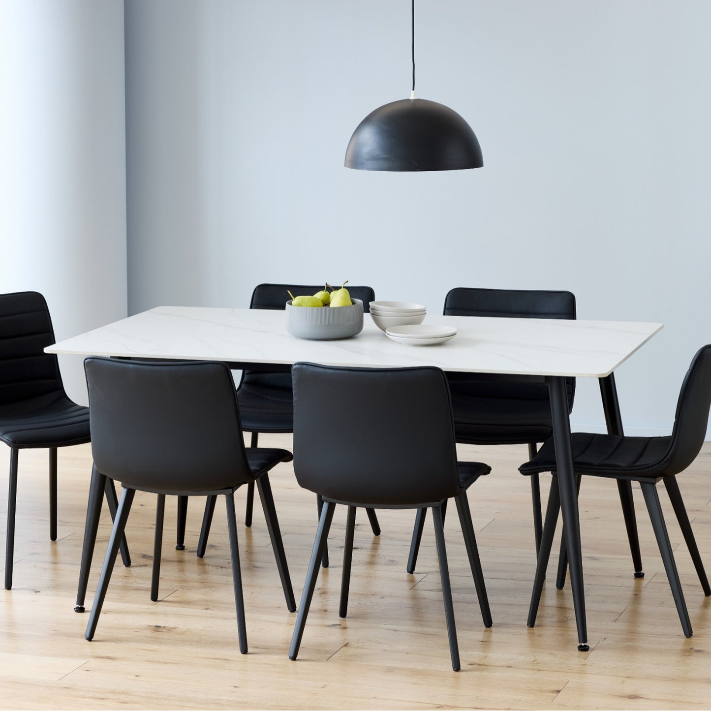 Bentley Ceramic Dining Table Matte - Snow White