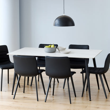 Bentley Ceramic Dining Table Matte - Snow White