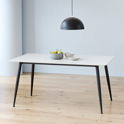 Bentley Ceramic Dining Table Matte - Snow White
