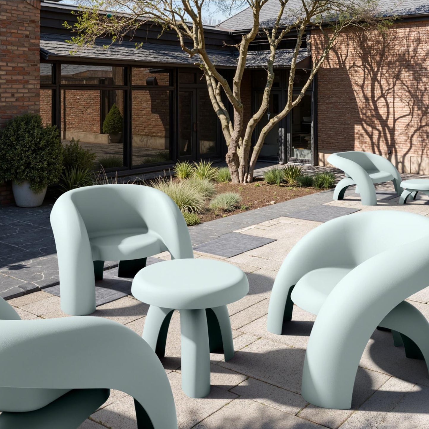 Bondi Outdoor Chair Set of 2 - Celadon Green