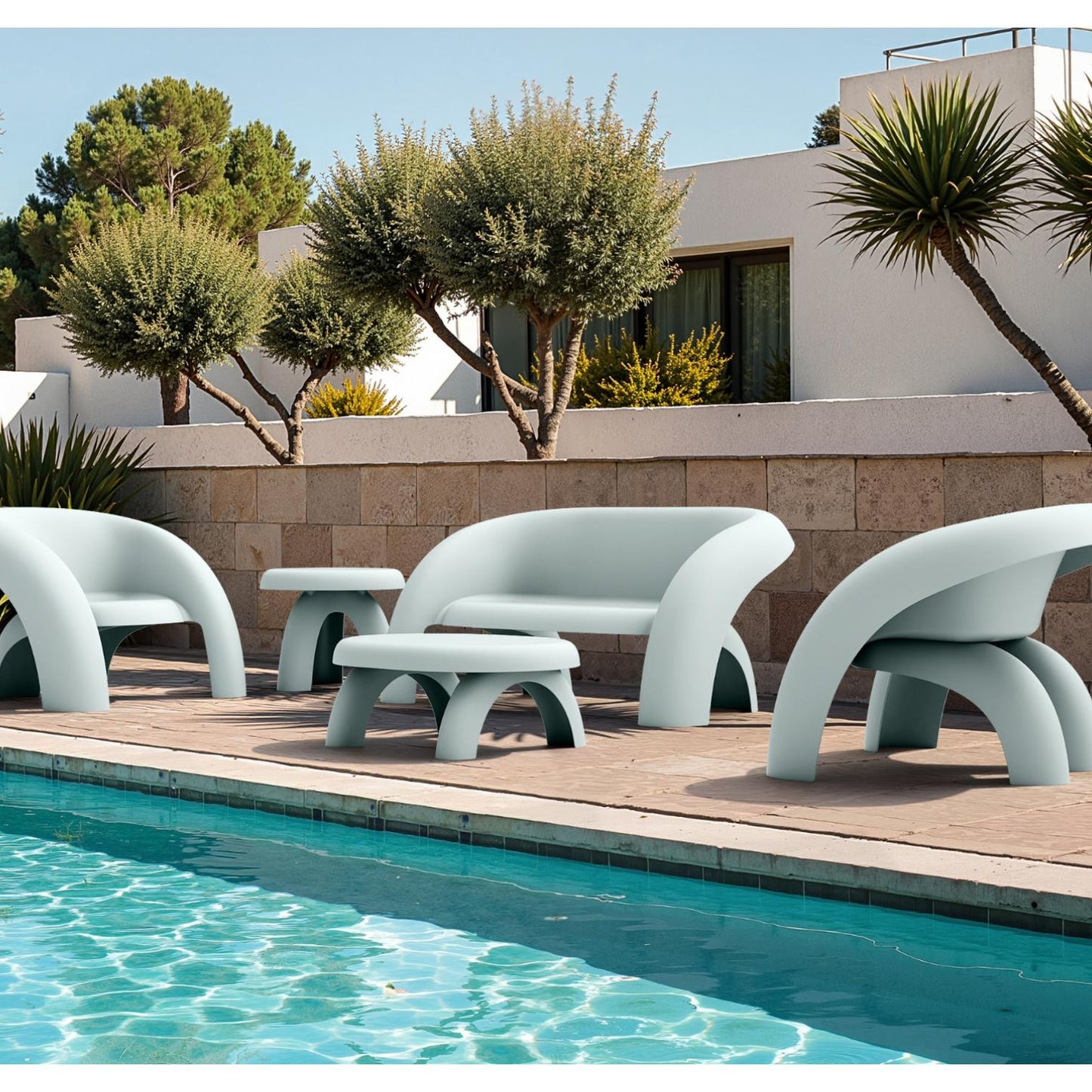 Bondi Outdoor Coffee Table - Celadon Green