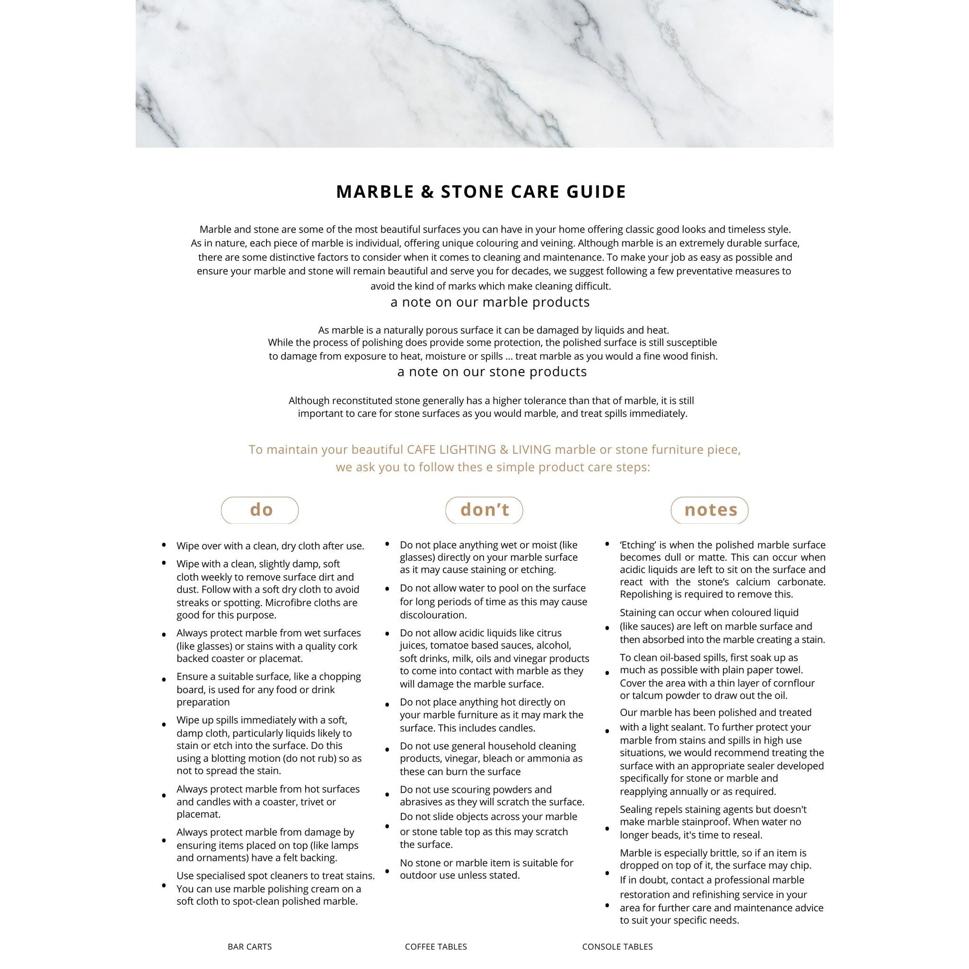 Bowie Marble Side Table Side Table Cafe Lighting & Living