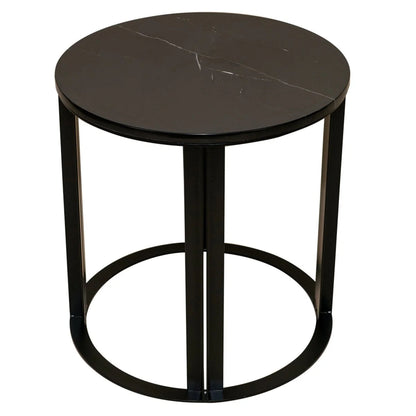 Bowie Marble Side Table Side Table Cafe Lighting & Living Black