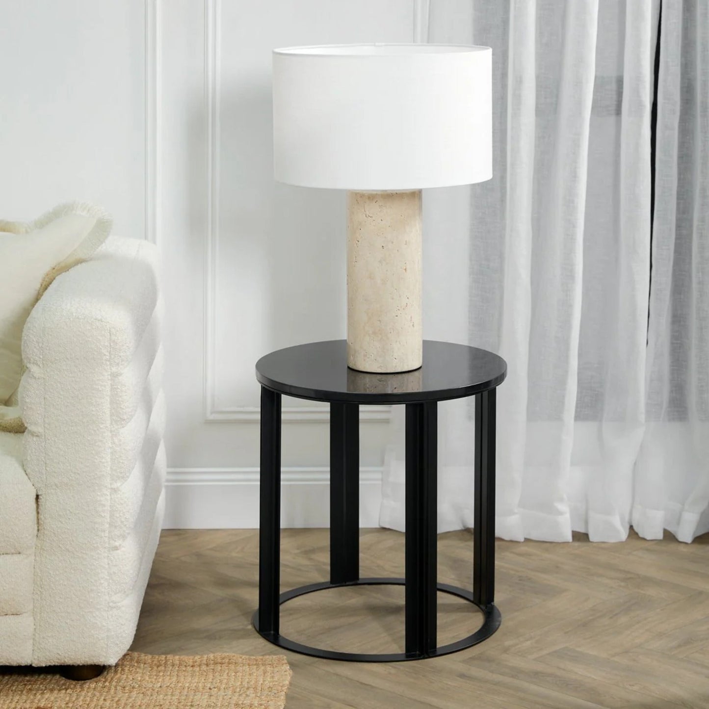 Bowie Marble Side Table Side Table Cafe Lighting & Living