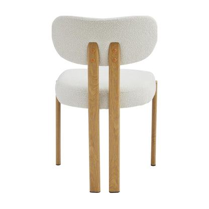 Cancun Metal Dining Chair Set of 2 - Beige