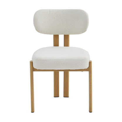 Cancun Metal Dining Chair Set of 2 - Beige