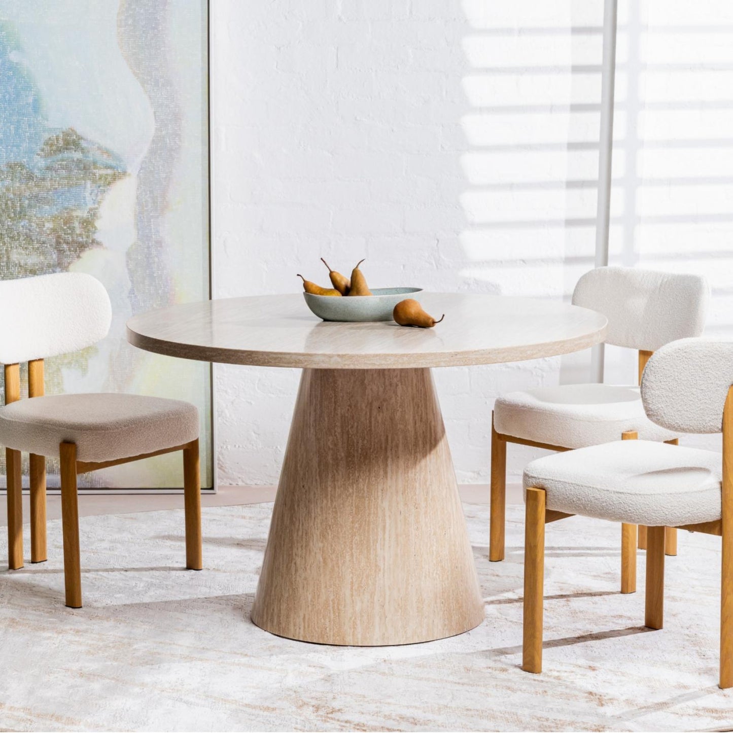 Cancun Metal Dining Chair Set of 2 - Beige