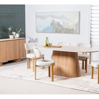 Cancun Metal Dining Chair Set of 2 - Beige
