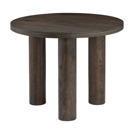 Capri Wood Lamp Side Table - Coffee