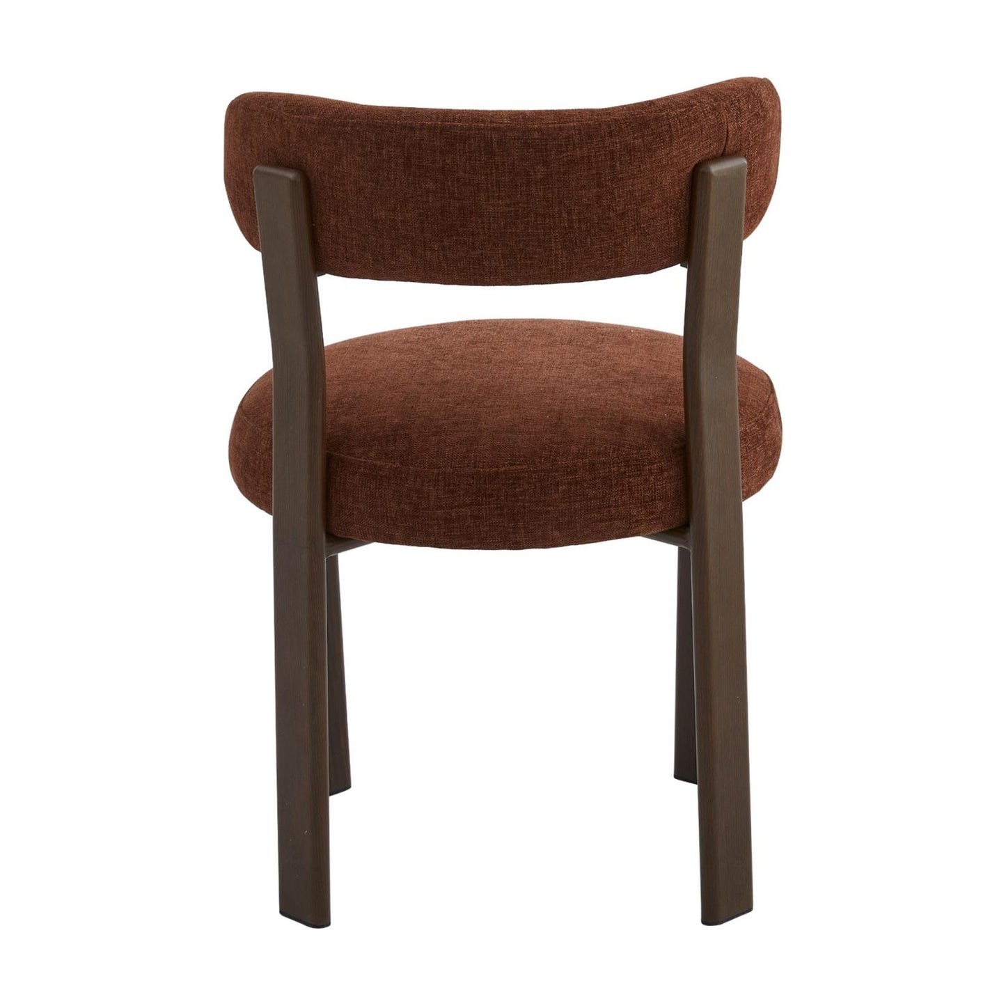 Carmo Fabric Walnut Wood Dining Chair Set of 2