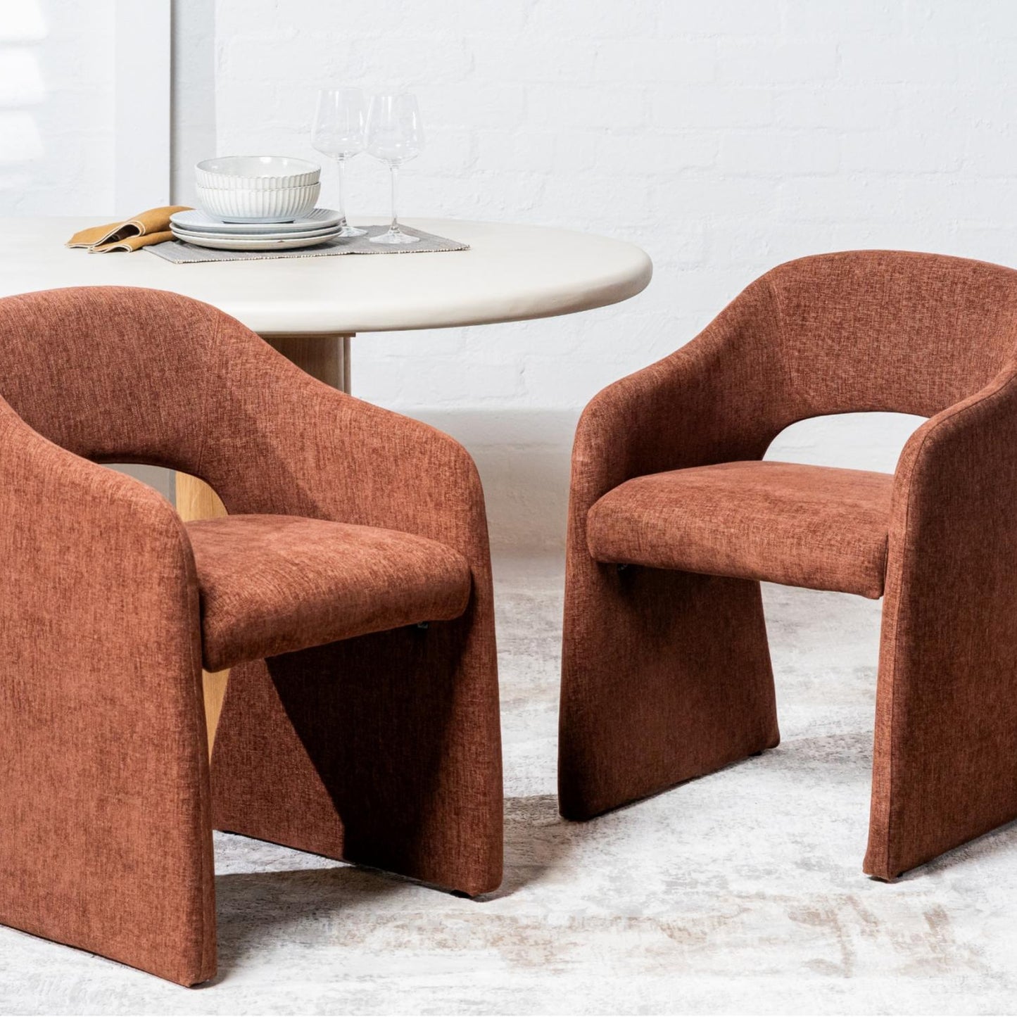Cento Fabric Dining Chair Set of 2