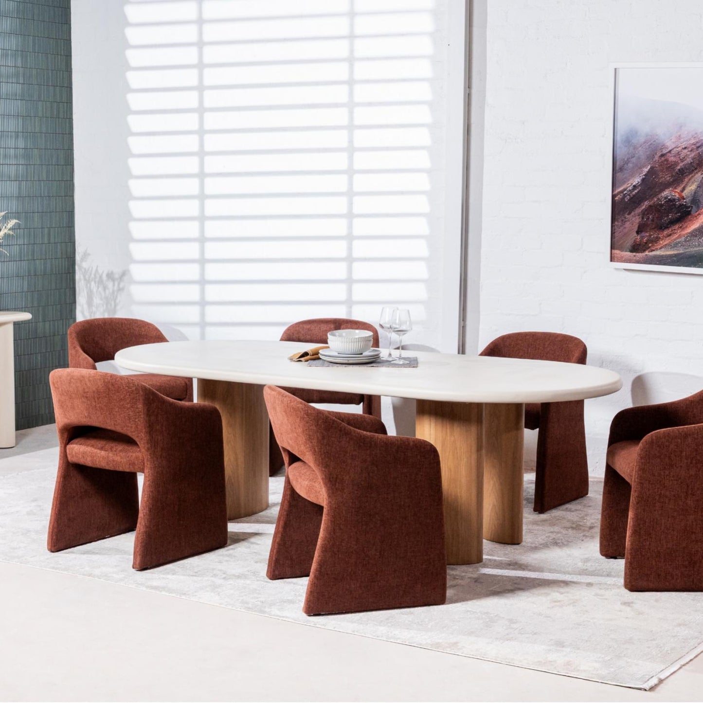 Cento Fabric Dining Chair Set of 2