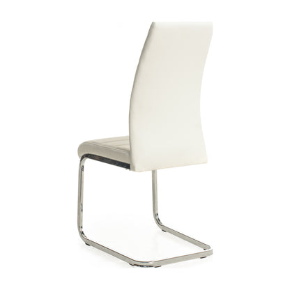 Chara Metal Dining Chair Set of 2 - White