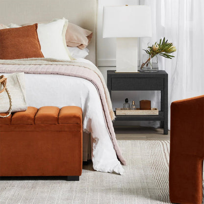 Chiswick Rattan Wrapped Bedside Table Bedside Table Cafe Lighting & Living