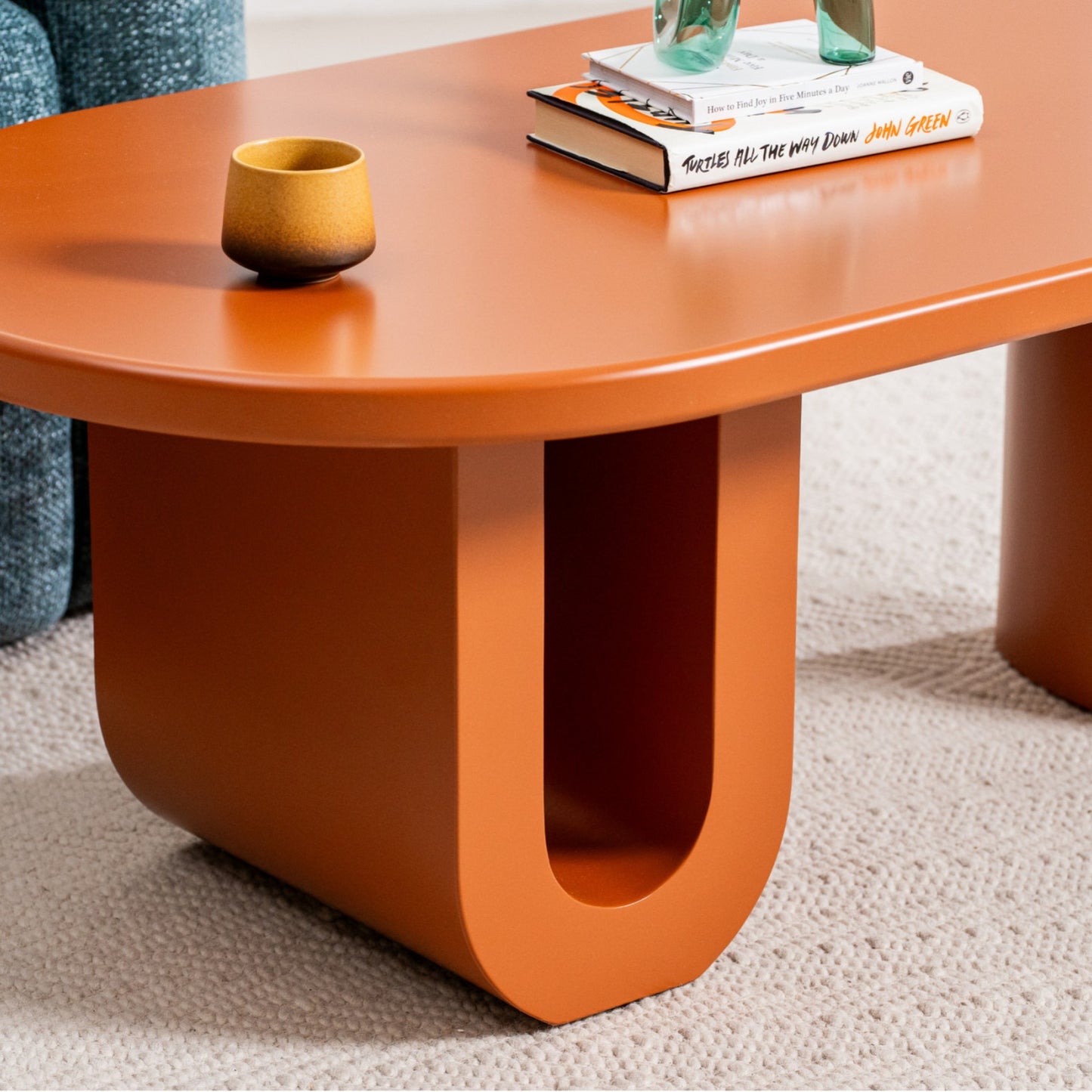 Citrus Wood Coffee Table Matte - Orange
