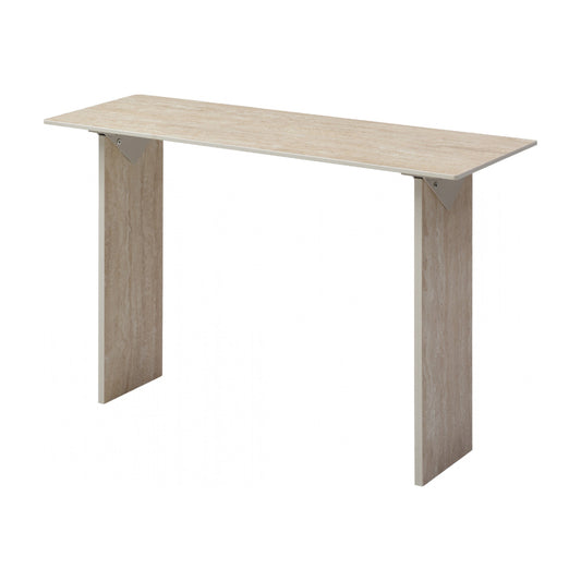 Nero Classico Ceramic Console Table - Travertine