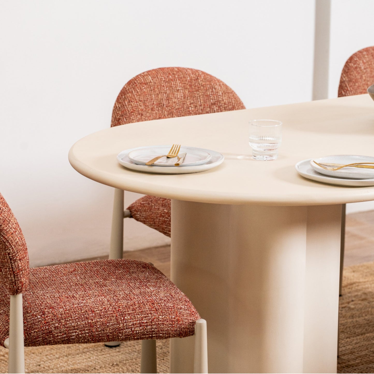 Coastal Stone Dining Table - Pebble