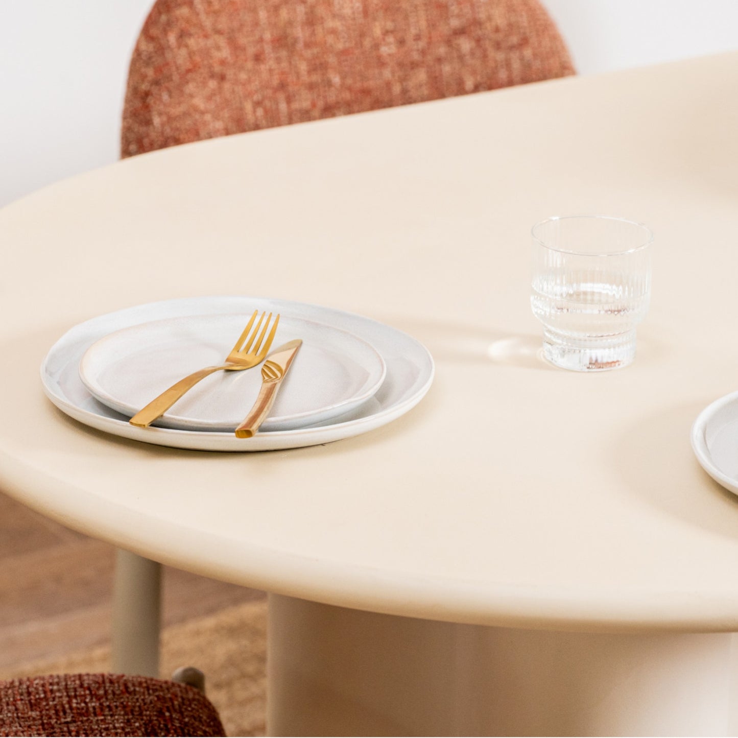 Coastal Stone Dining Table - Pebble