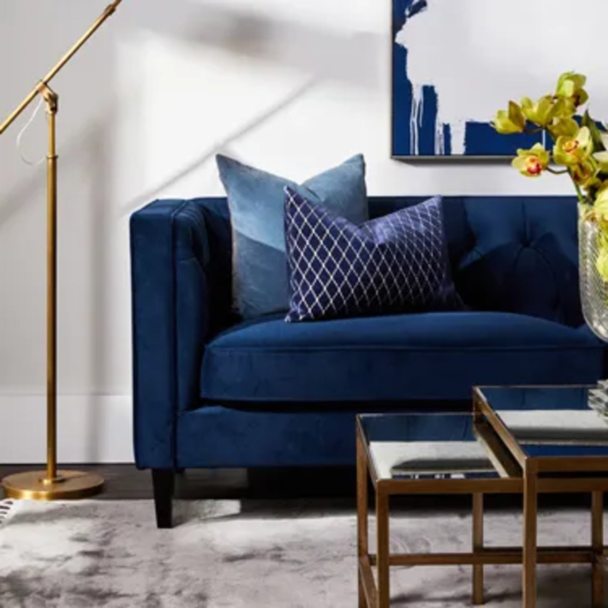 Cocktail Mirrored Nesting Coffee Tables Coffee Table Cafe Lighting & Living