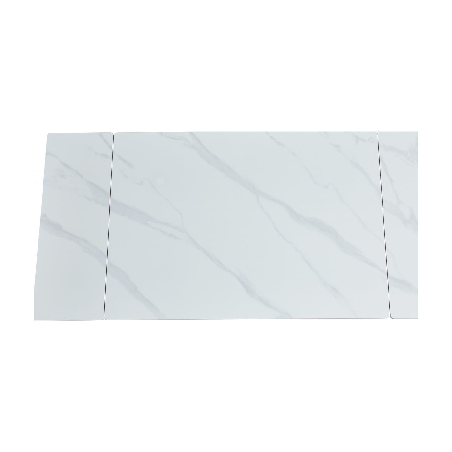 Coral Ceramic Extension Dining Table Matte - Snow White