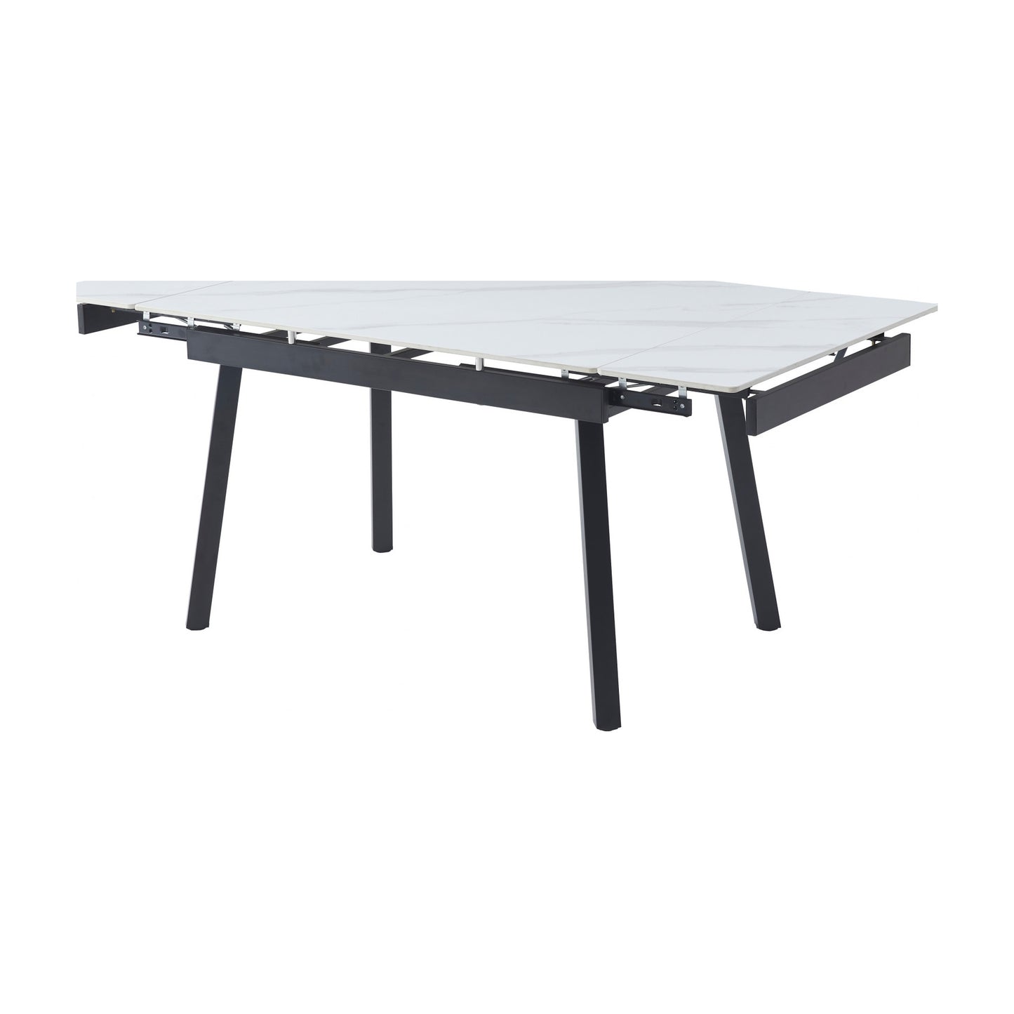 Coral Ceramic Extension Dining Table Matte - Snow White
