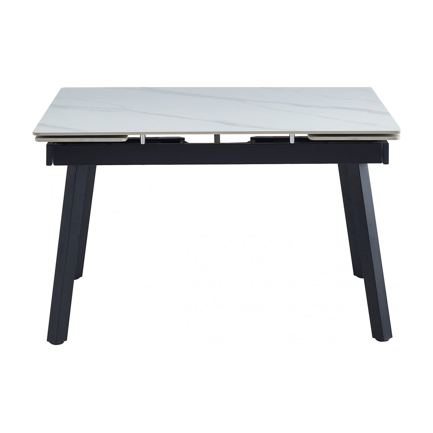 Coral Ceramic Extension Dining Table Matte - Snow White