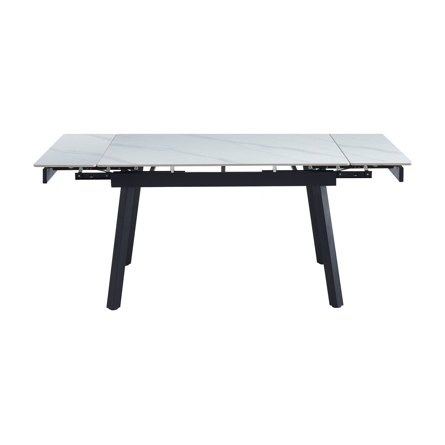 Coral Ceramic Extension Dining Table Matte - Snow White